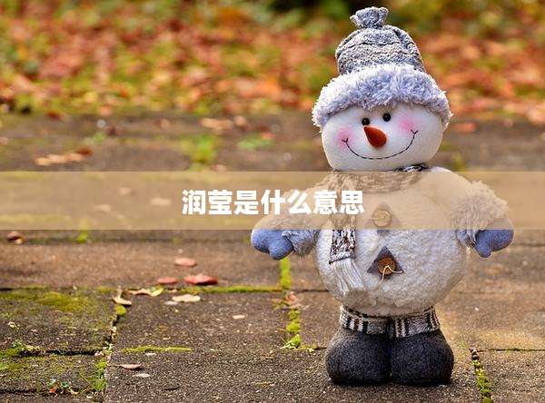 润莹是什么意思