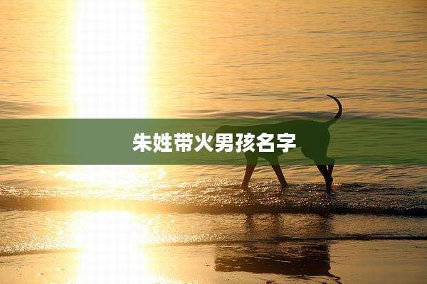 朱姓带火男孩名字