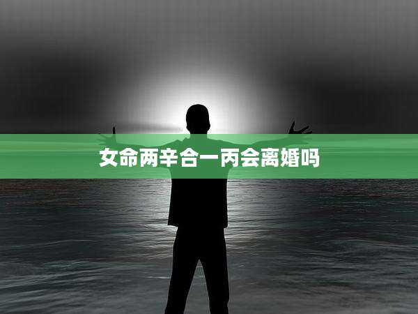 女命两辛合一丙会离婚吗
