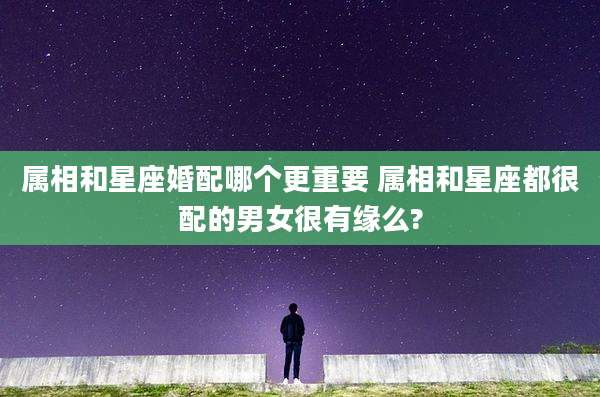 属相和星座婚配哪个更重要 属相和星座都很配的男女很有缘么?