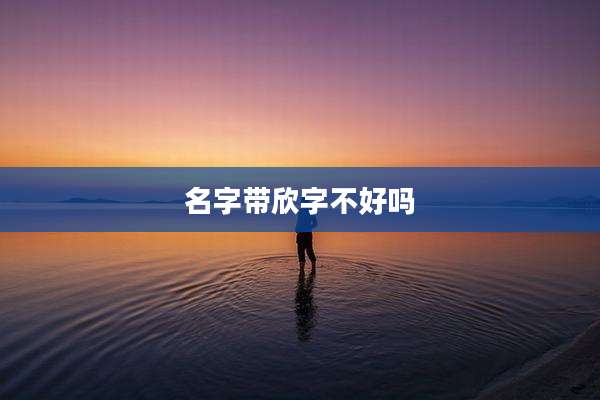 名字带欣字不好吗
