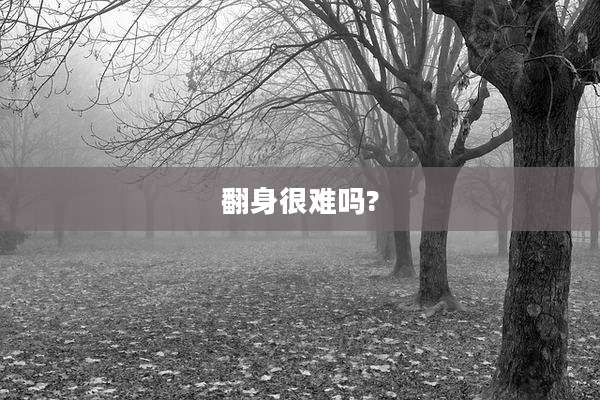 翻身很难吗?