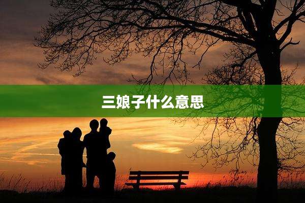 三娘子什么意思
