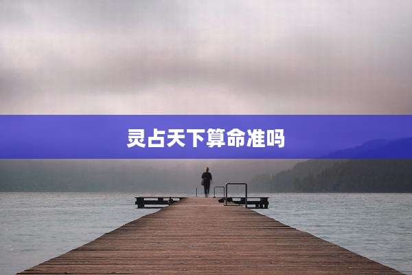 灵占天下算命准吗