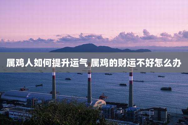 属鸡人如何提升运气 属鸡的财运不好怎么办