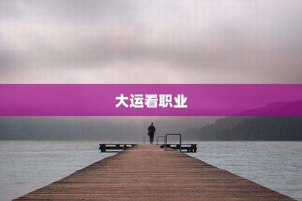 大运看职业