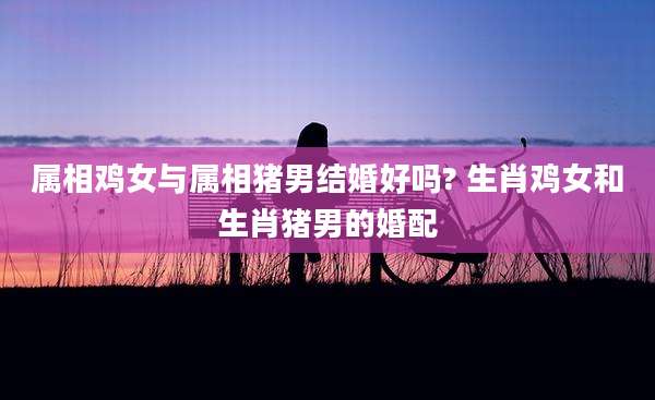 属相鸡女与属相猪男结婚好吗? 生肖鸡女和生肖猪男的婚配