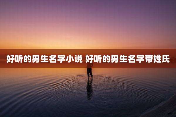 好听的男生名字小说 好听的男生名字带姓氏