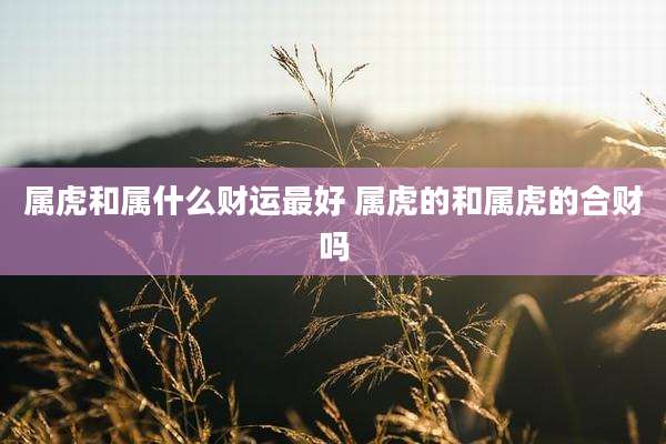 属虎和属什么财运最好 属虎的和属虎的合财吗
