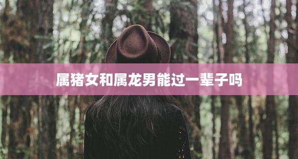 属猪女和属龙男能过一辈子吗