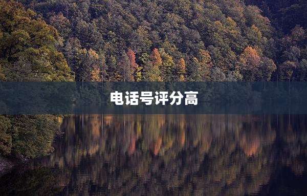 电话号评分高