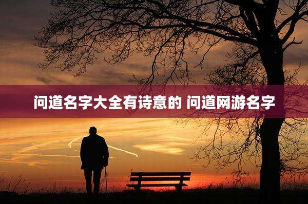 问道名字大全有诗意的 问道网游名字