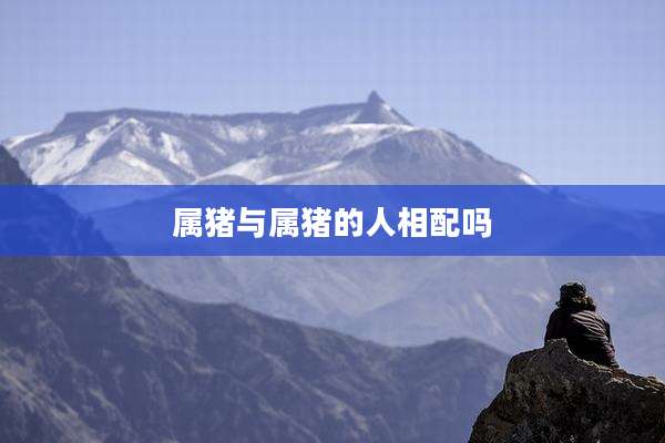 属猪与属猪的人相配吗