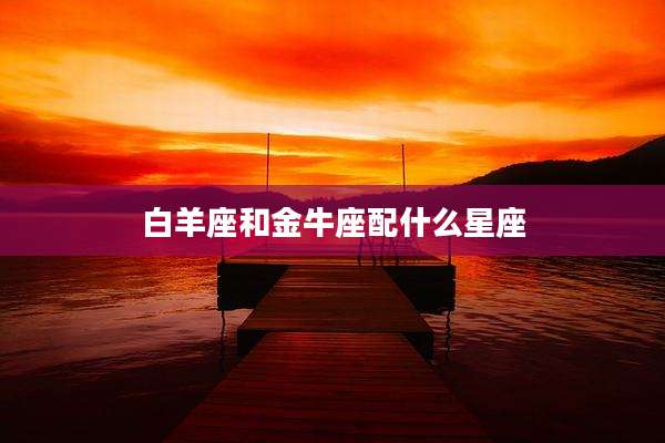 白羊座和金牛座配什么星座