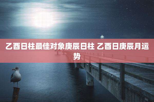 乙酉日柱最佳对象庚辰日柱 乙酉日庚辰月运势