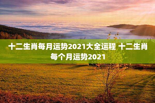 十二生肖每月运势2021大全运程 十二生肖每个月运势2021