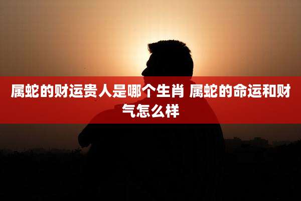 属蛇的财运贵人是哪个生肖 属蛇的命运和财气怎么样