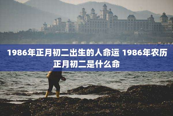 1986年正月初二出生的人命运 1986年农历正月初二是什么命