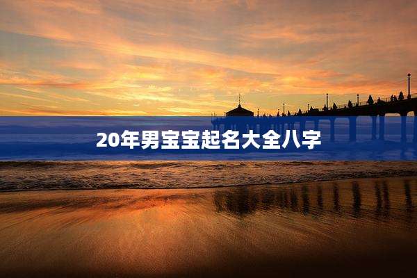 20年男宝宝起名大全八字