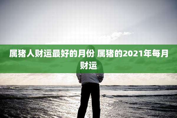 属猪人财运最好的月份 属猪的2021年每月财运