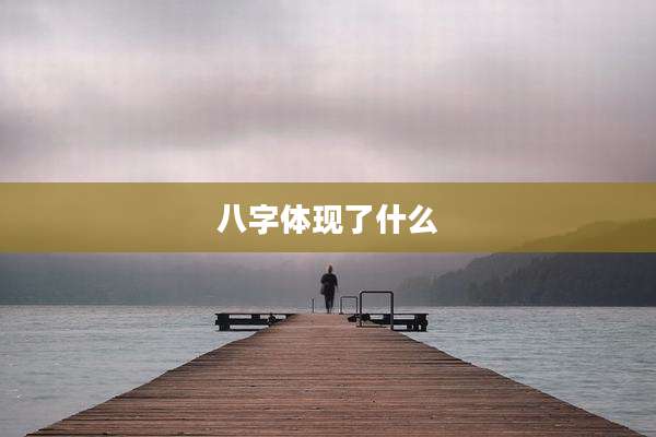 八字体现了什么