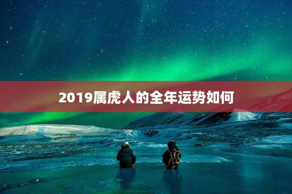 2019属虎人的全年运势如何