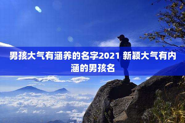 男孩大气有涵养的名字2021 新颖大气有内涵的男孩名
