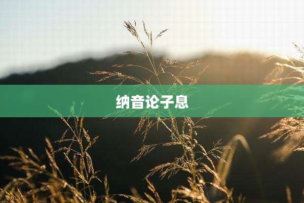 纳音论子息