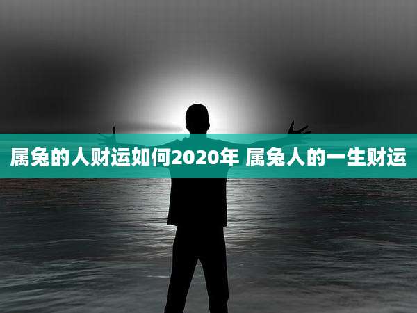 属兔的人财运如何2020年 属兔人的一生财运