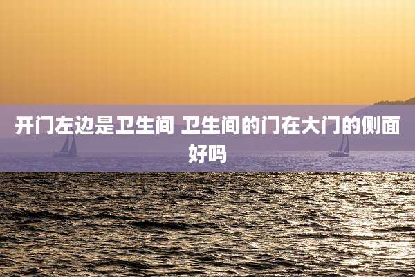 开门左边是卫生间 卫生间的门在大门的侧面好吗