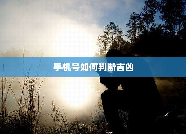 手机号如何判断吉凶