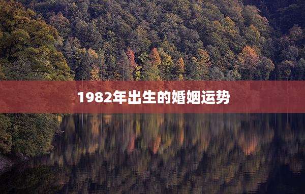 1982年出生的婚姻运势