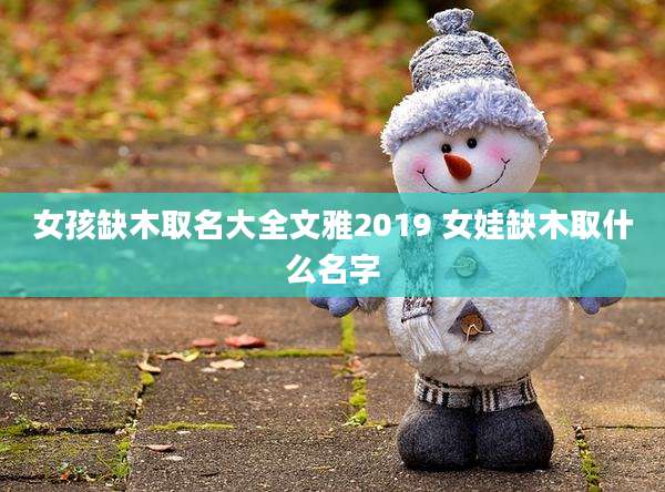 女孩缺木取名大全文雅2019 女娃缺木取什么名字
