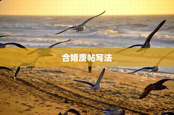 合婚庚帖写法