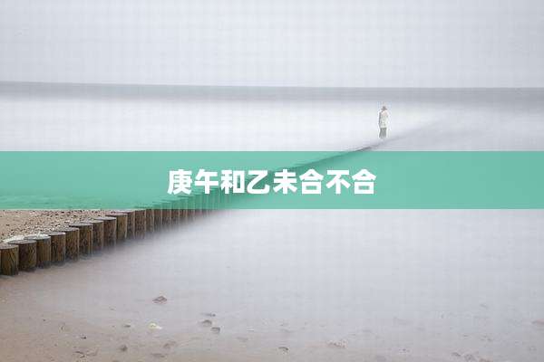 庚午和乙未合不合