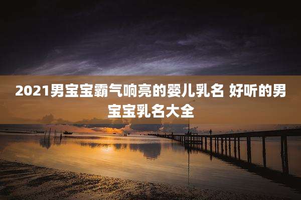 2021男宝宝霸气响亮的婴儿乳名 好听的男宝宝乳名大全