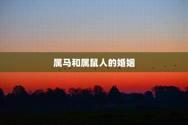 属马和属鼠人的婚姻