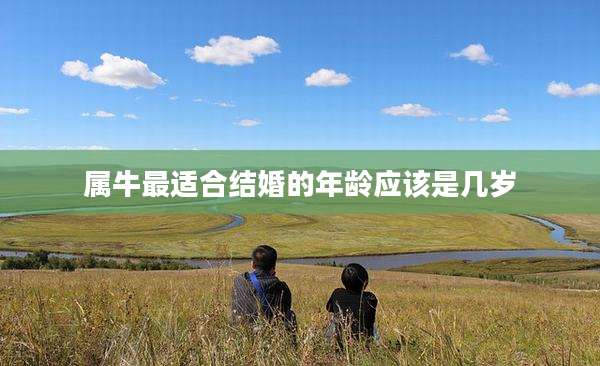 属牛最适合结婚的年龄应该是几岁