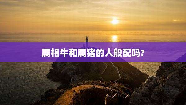 属相牛和属猪的人般配吗?