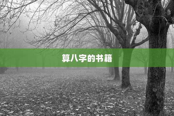 算八字的书籍