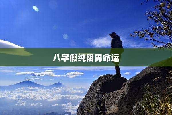 八字假纯阴男命运