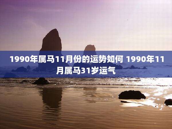 1990年属马11月份的运势如何 1990年11月属马31岁运气