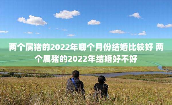 两个属猪的2022年哪个月份结婚比较好 两个属猪的2022年结婚好不好