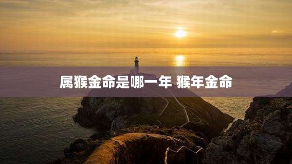 属猴金命是哪一年 猴年金命