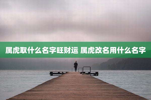 属虎取什么名字旺财运 属虎改名用什么名字