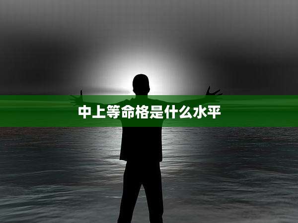 中上等命格是什么水平