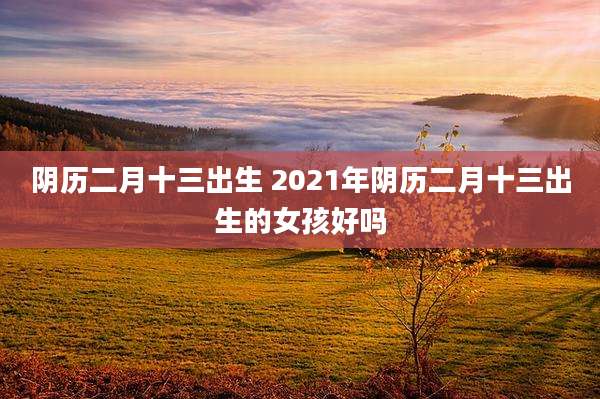 阴历二月十三出生 2021年阴历二月十三出生的女孩好吗