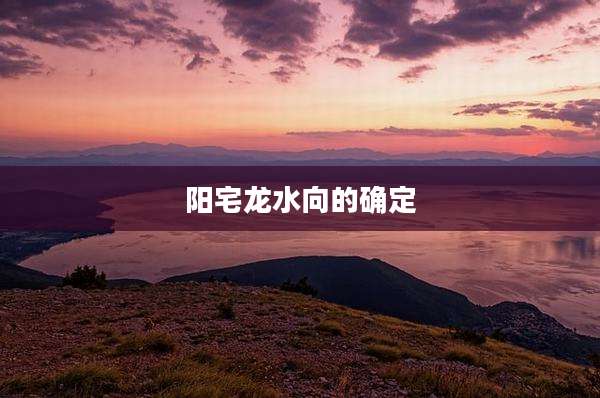 阳宅龙水向的确定