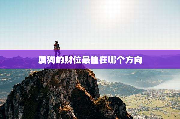 属狗的财位最佳在哪个方向