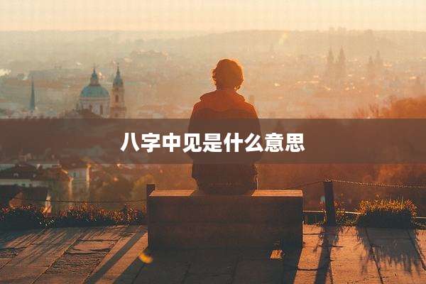 八字中见是什么意思